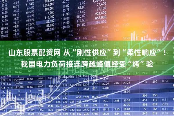 山东股票配资网 从“刚性供应”到“柔性响应”！我国电力负荷接连跨越峰值经受“烤”验