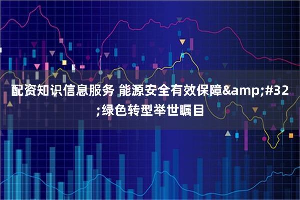 配资知识信息服务 能源安全有效保障 绿色转型举世瞩目